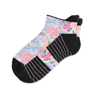 Viasox Bouquet Ankle Compression Socks front view