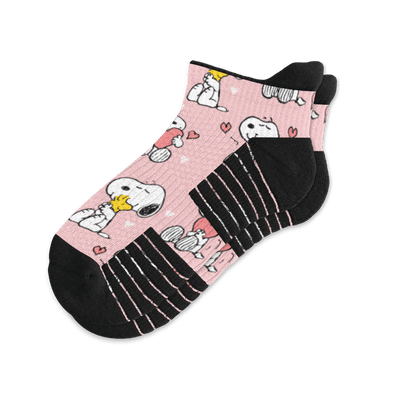 Viasox Snoopy Love Ankle Compression Socks front view