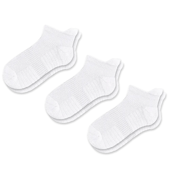 Viasox White Ankle Compression Socks Bundle 3-Pack front view