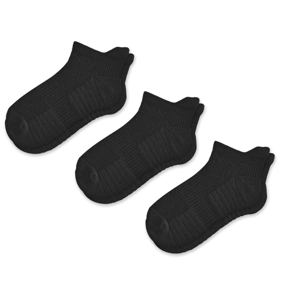 Viasox Black Ankle Compression Socks Bundle 3-Pack front view