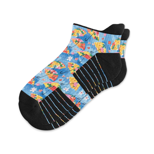 Viasox Spring Showers Ankle Compression Socks front view