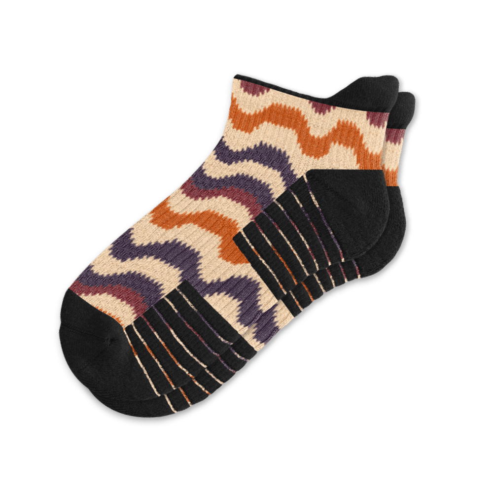 Autumn Waves Ankle Compression Socks