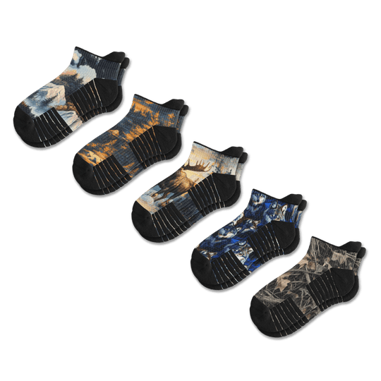 Backwoods Ankle Compression Socks 5-Pack Bundle