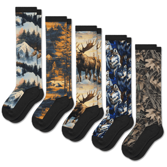 Backwoods EasyStretch™ Socks 5-Pack Bundle