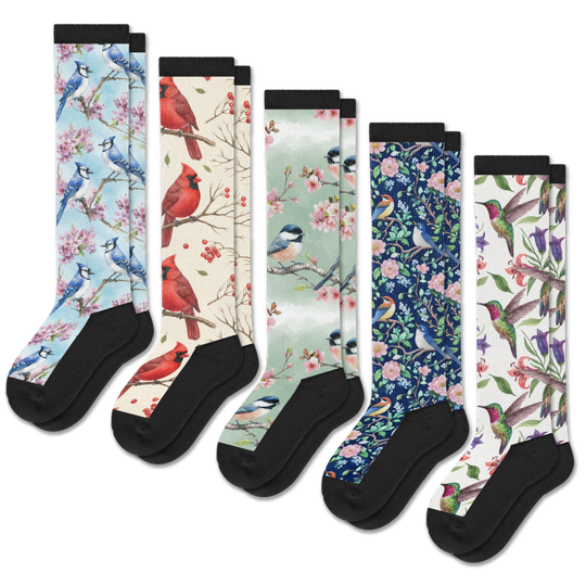 Backyard Birds EasyStretch™ Socks 5-Pack Bundle
