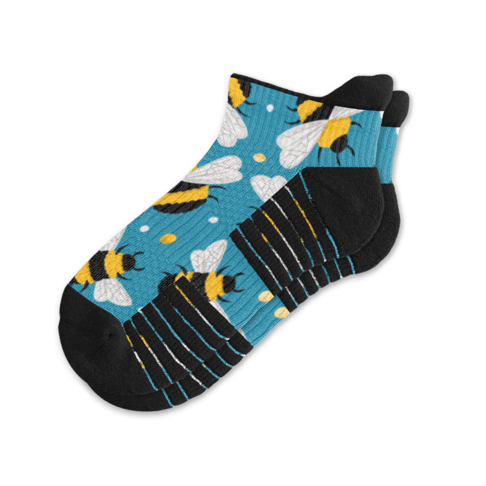 Bee Happy Ankle Compression Socks
