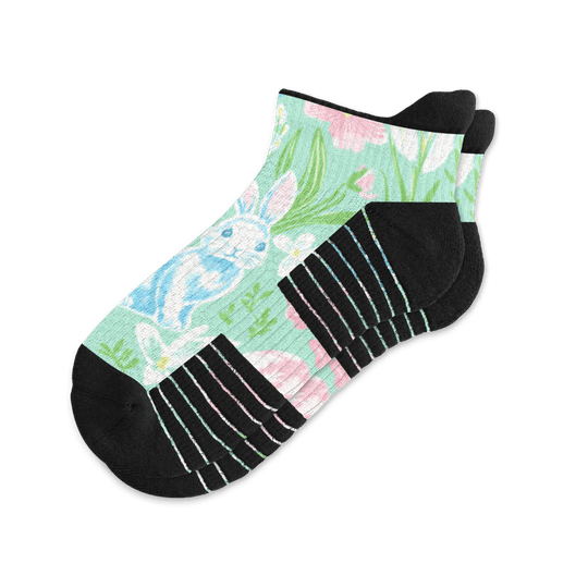 Bunny Garden Ankle Compression Socks