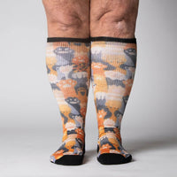 Cat Paws EasyStretch™ Socks From Viasox Front View