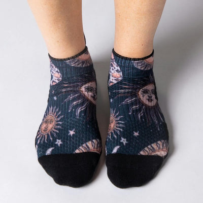 Viasox Celestial Moon Ankle Compression Socks side view