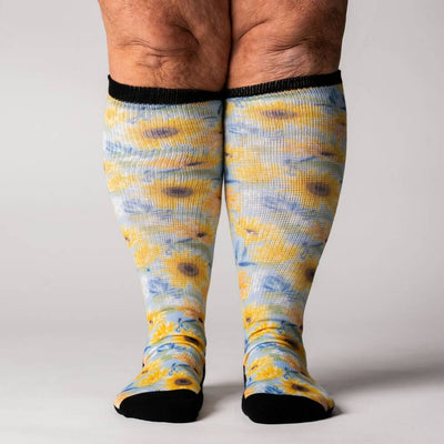 Viasox Sunny Days EasyStretch Socks stretched display