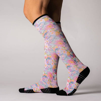 Viasox Bouquet Compression Socks stretched display