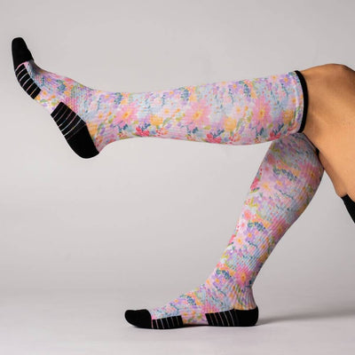 Viasox Bouquet Compression Socks detail close-up