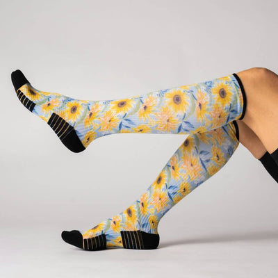 Viasox Sunny Days Compression Socks detail close-up
