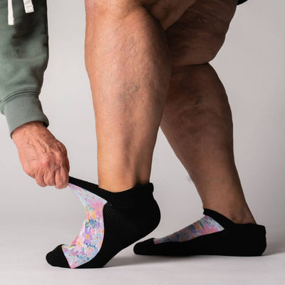 Viasox Bouquet Ankle Socks detail close-up