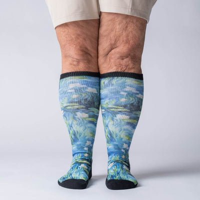 Viasox Water Lily EasyStretch™ Socks stretched display