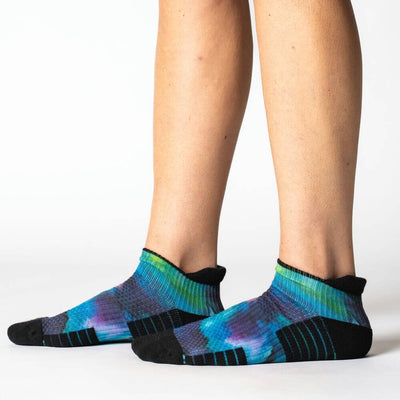 Viasox Northern Lights Ankle Compression Socks stretched display