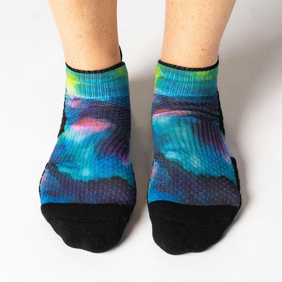Viasox Northern Lights Ankle Compression Socks side view