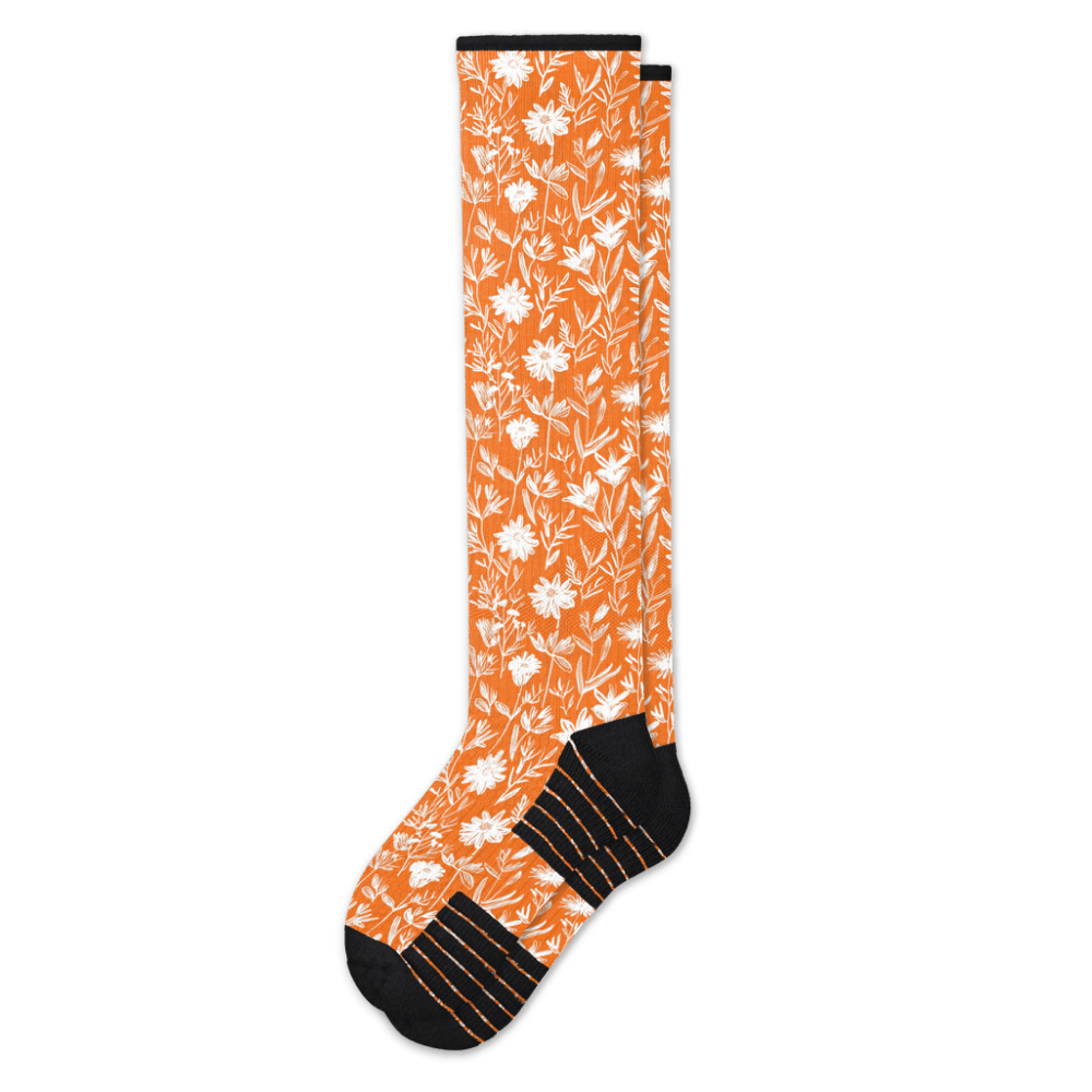 Citrus Meadow Compression Socks