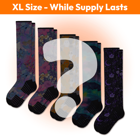 XL Mystery Compression Socks 5-Pack Bundle