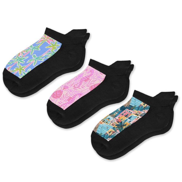 Coastal Ankle Socks 3-Pack Bundle