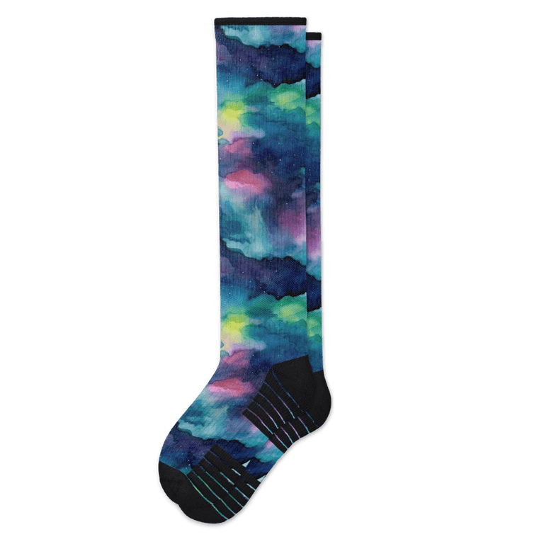 Viasox Northern Lights Compression Socks Flat View