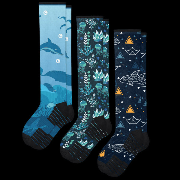 Marine Compression Socks 3-Pack Bundle