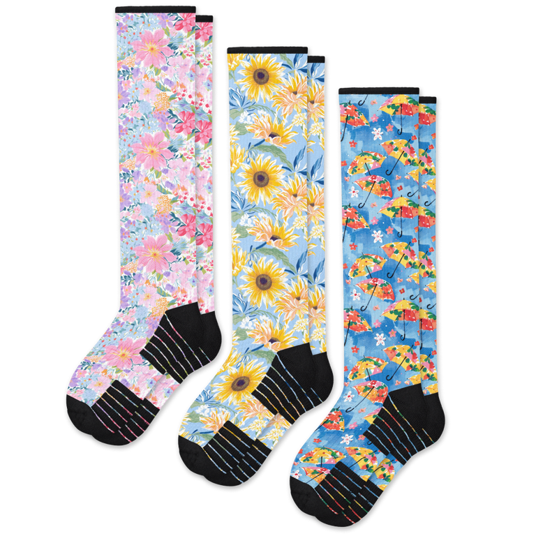 Bloom Bundle Compression Socks 3-Pack Bundle