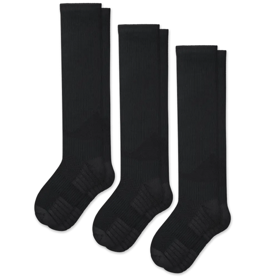 Viasox Black Compression Socks Bundle 3-Pack front view