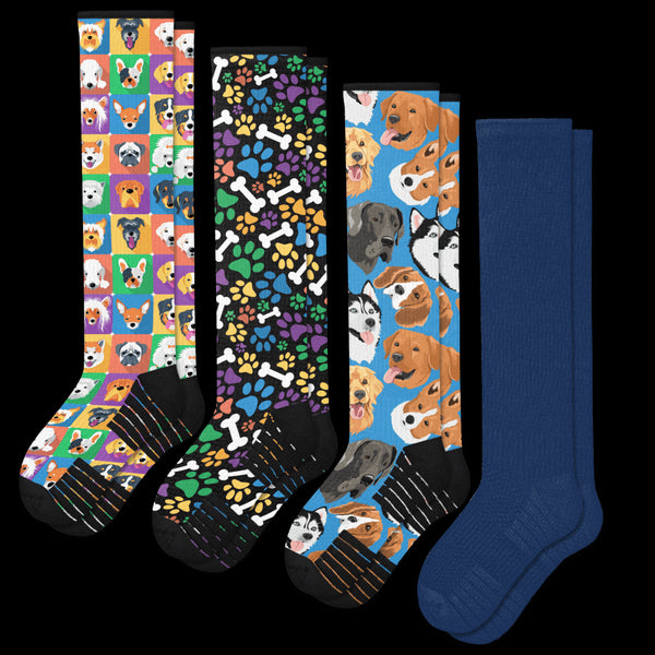 Pawfect Compression Socks 4-Pack Bundle