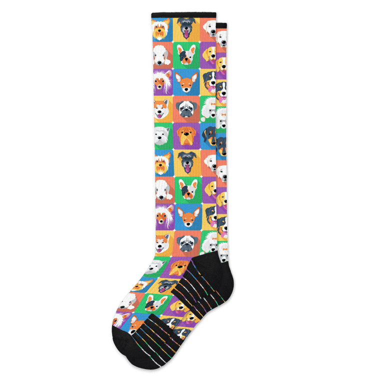 Viasox Dogs Compression Socks Flat View