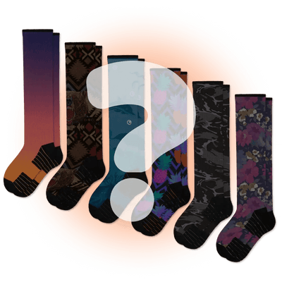 Viasox Mystery Compression Socks stretched display