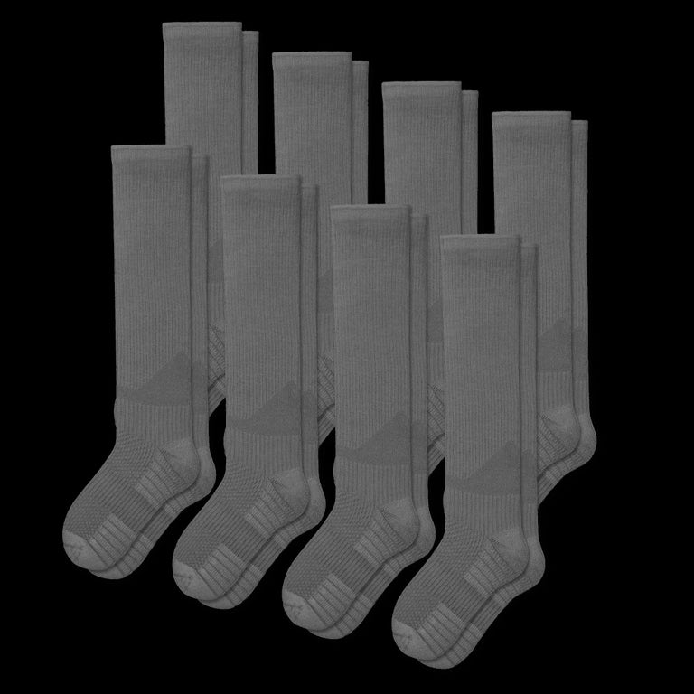 Gray Compression Socks Bundle 8-Pack