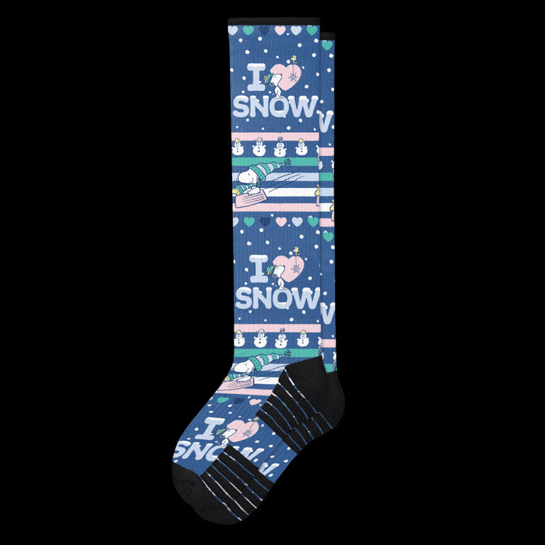 I Love Snow Compression Socks