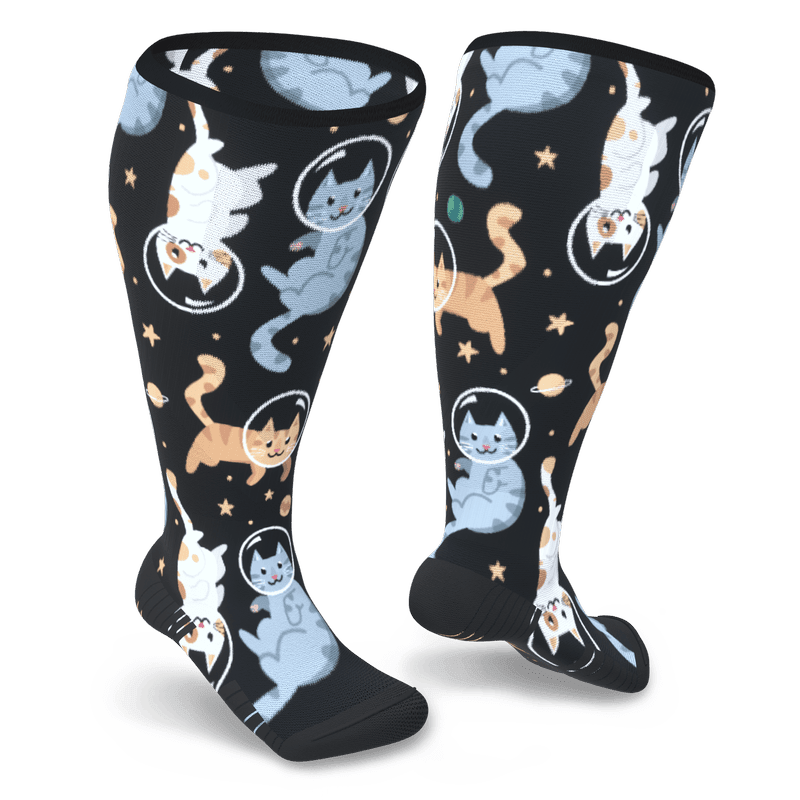 Cosmic Kitties Diabetic Compression Socks