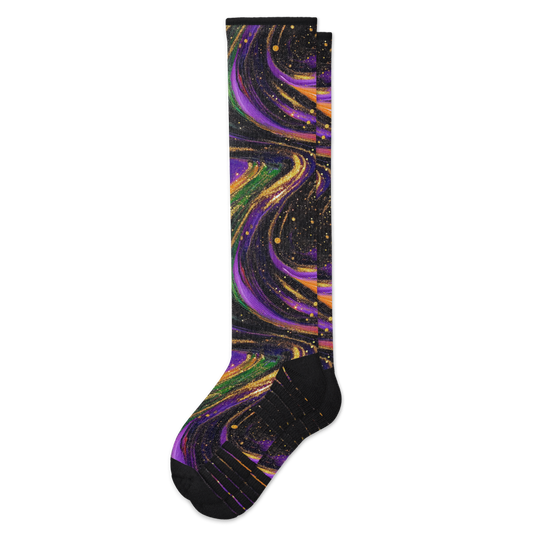 Cosmic Swirl Compression Socks