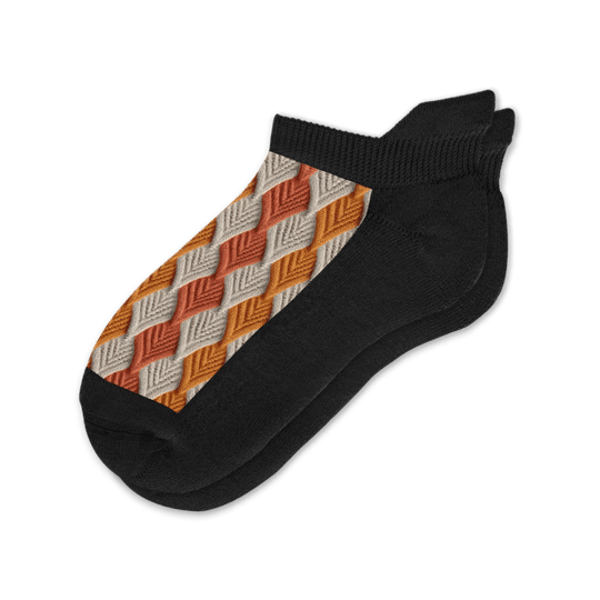 Crochet Leaves Ankle Socks