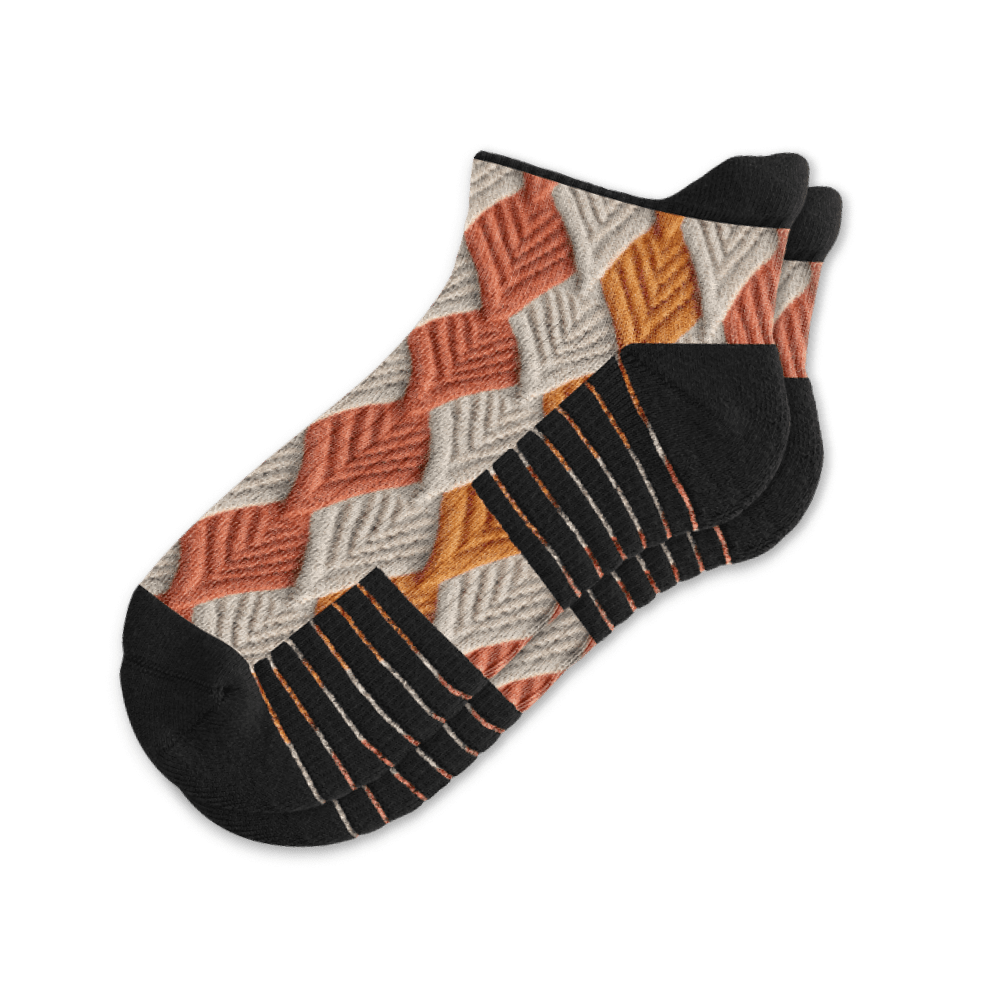 Crochet Leaves Ankle Compression Socks