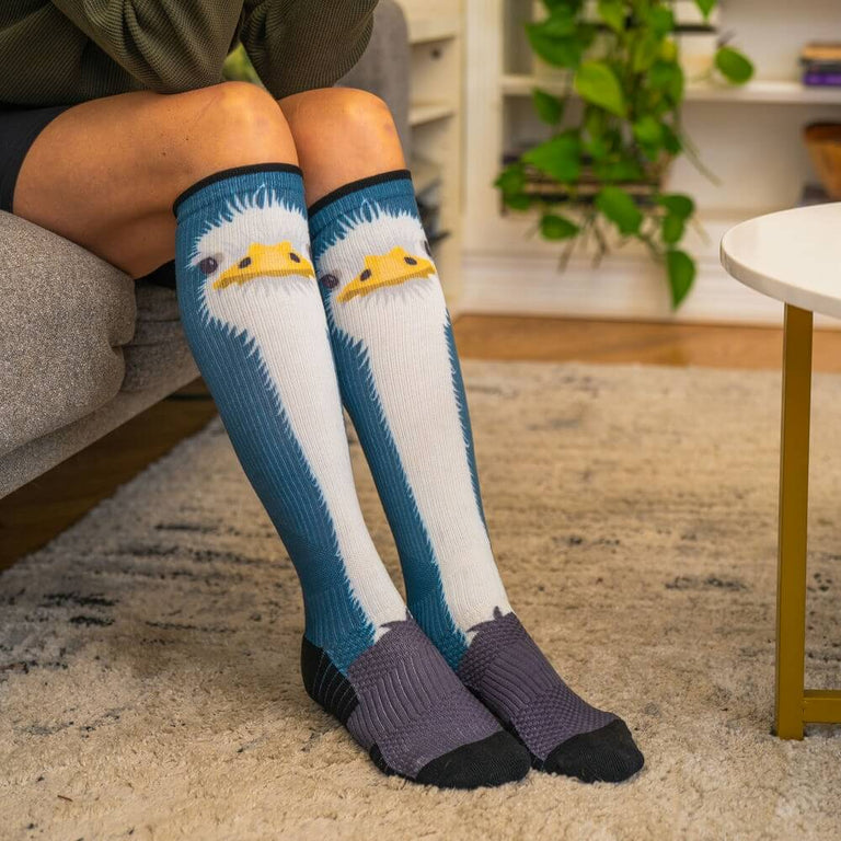 Ostrich Alert Compression Socks