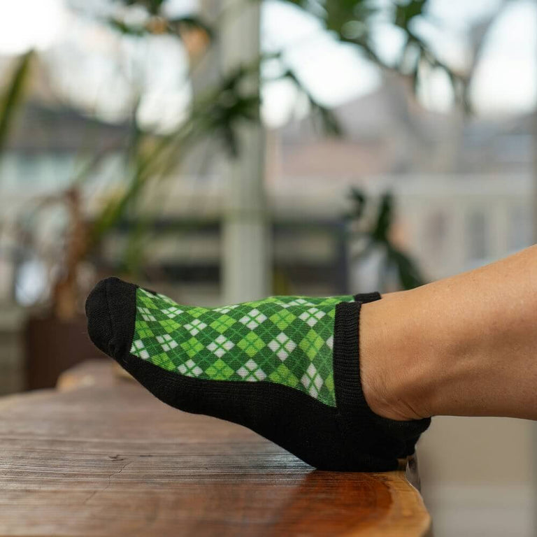 Irish Argyle Ankle Socks