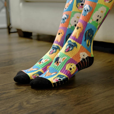 Viasox Dogs Compression Socks pair displayed