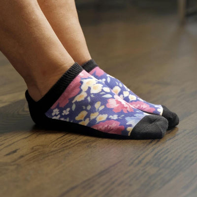 Viasox Floral Ankle Socks pair displayed