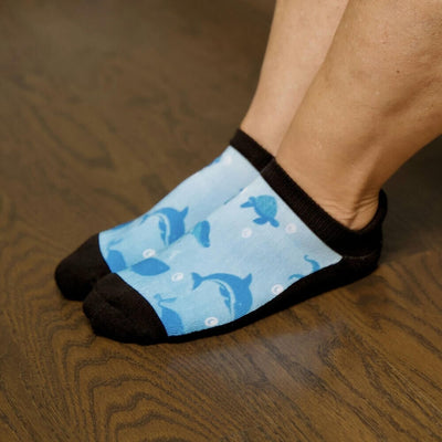 Viasox Deep Sea Ankle Socks detail close-up