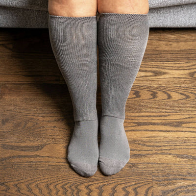 Viasox Gray EasyStretch™ Socks alternate view