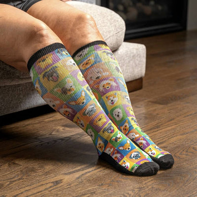Viasox Dogs EasyStretch™ Socks pair displayed