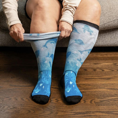 Viasox Deep Sea EasyStretch™ Socks pair displayed