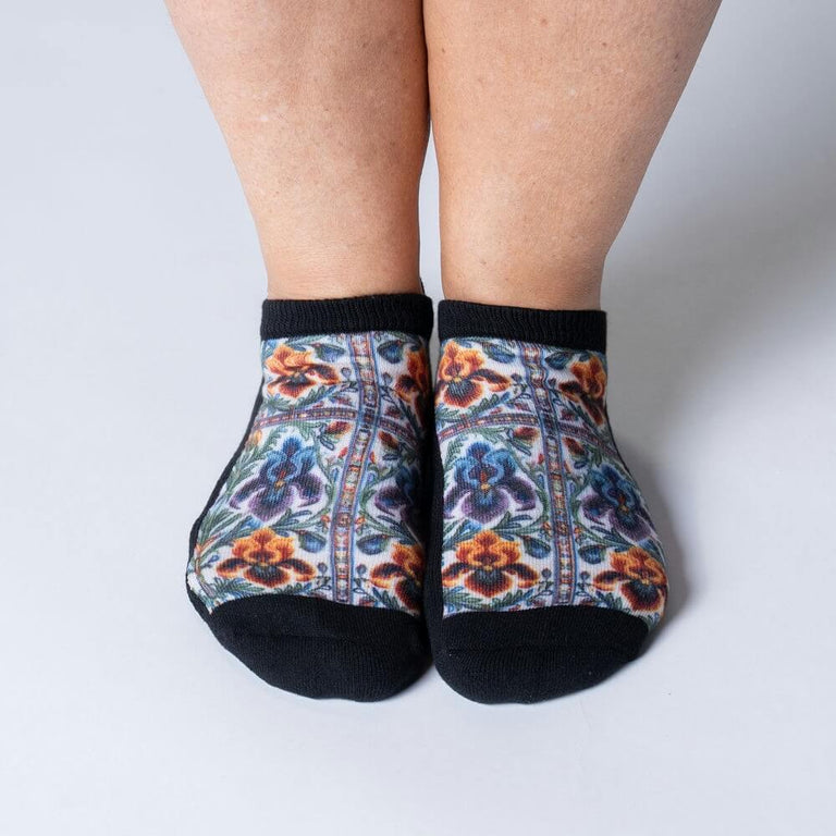 Floral Tiles Ankle Socks