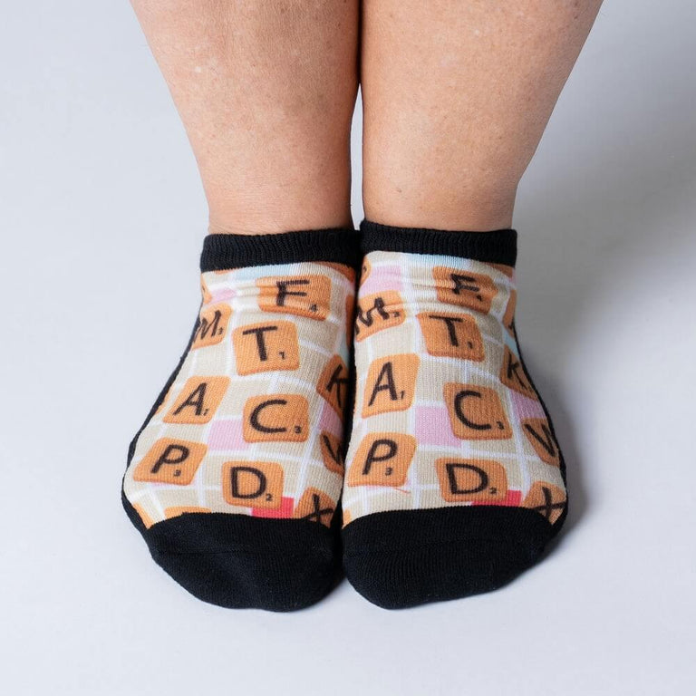 Letter Tiles Ankle Socks