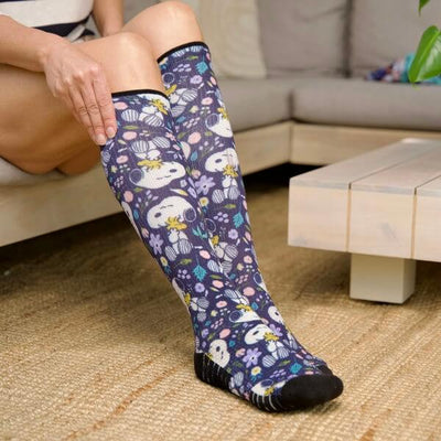 Viasox Flower Friends Compression Socks stretched display