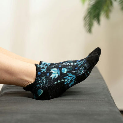 Viasox Jellyfish Blues Ankle Compression Socks alternate view