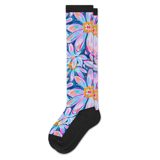 Daisy Blue EasyStretch™ Socks